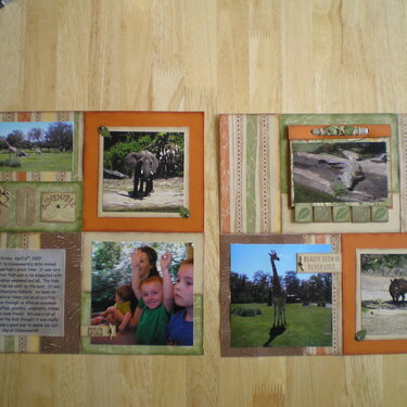 Zoo Layout with photo flip album