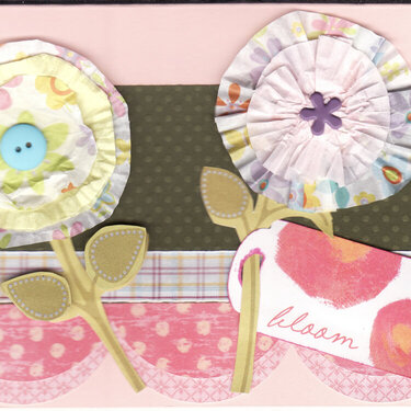 Cupcake flower card