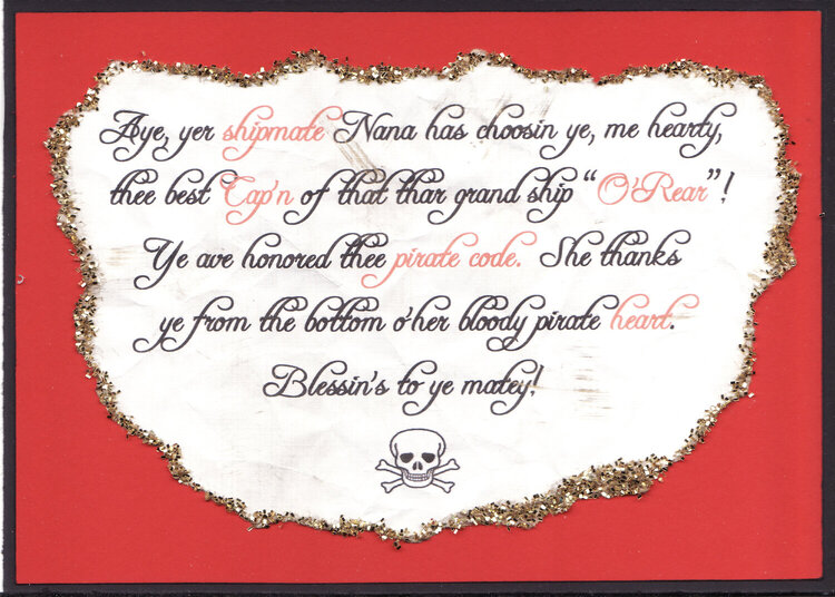 Inside skull card
