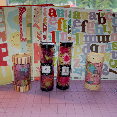 Prima Flowers and BG and Cosmo Cricket letters and tags