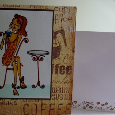 Coffee card and envelope
