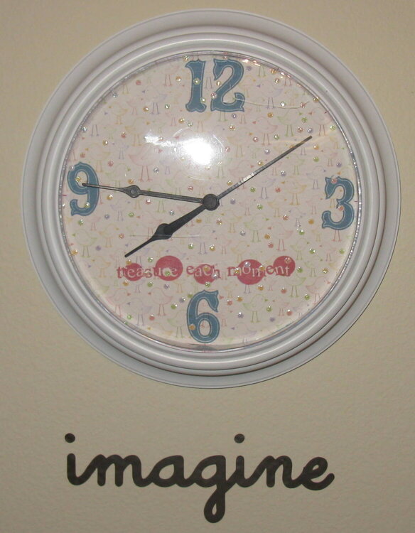 altered clock and wall word