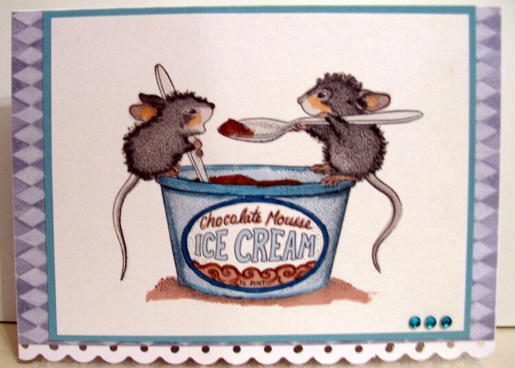 house mouse birthday card