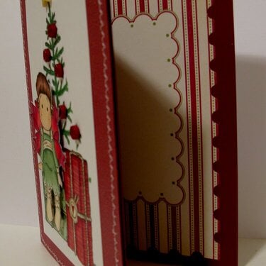 Magnolia Christmas Tree Card inside