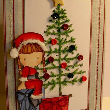 Christmas Cards w/CC designs stamp