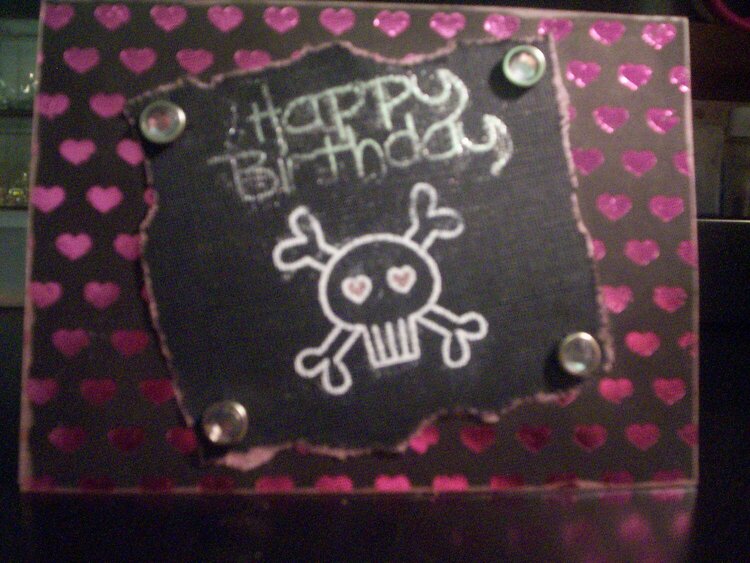 Rockin B-day card for my dd (take 2, this is a better pic of it)