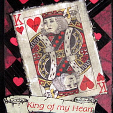King of my Heart- V-day card for hubby