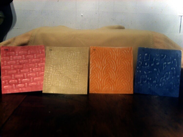 Embossed Paint Squares