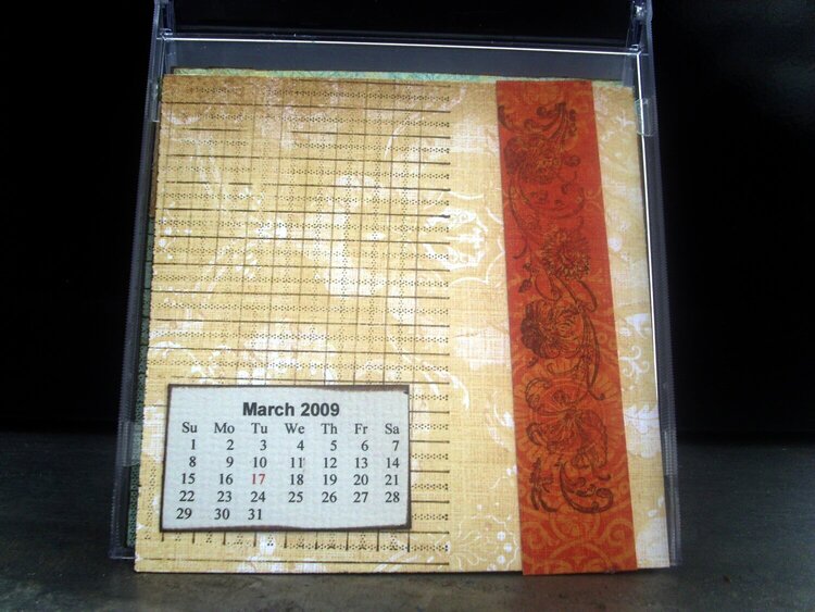 CD case calendar