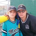 My boy and I looking baseball mean!