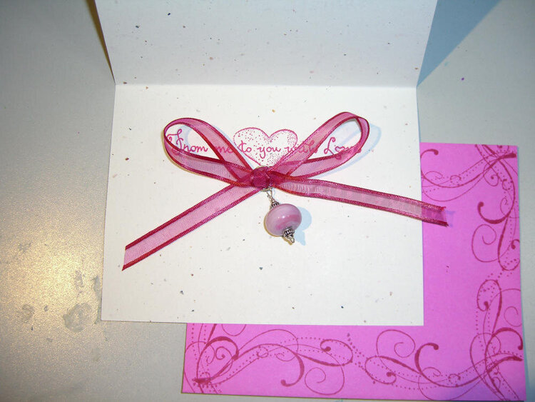 Pink Thank you Card Inside