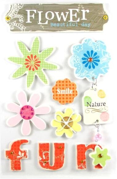 Flower Chipboard Stickers