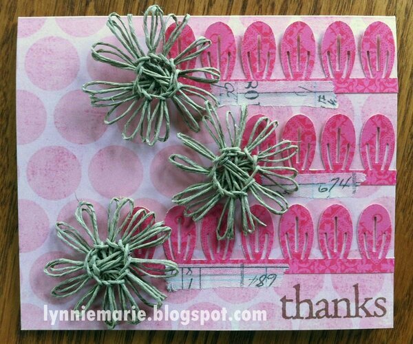 Twine Flower Thank You Card