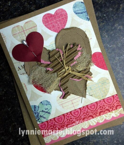 Corrugated Cardboard Cherub Valentine