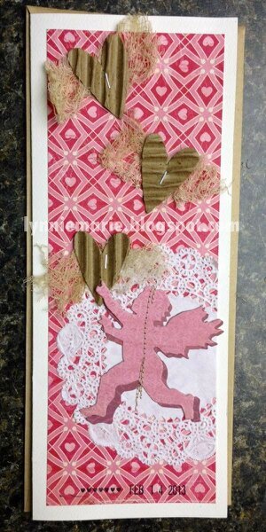 Corrugated Hearts Valentine