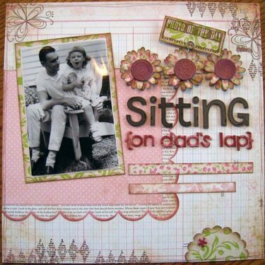 Sitting {on dad&#039;s lap}