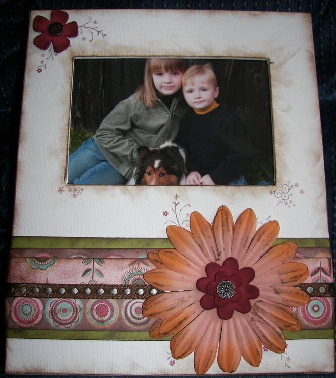 Altered Bazzill Magnetic Photo Frame