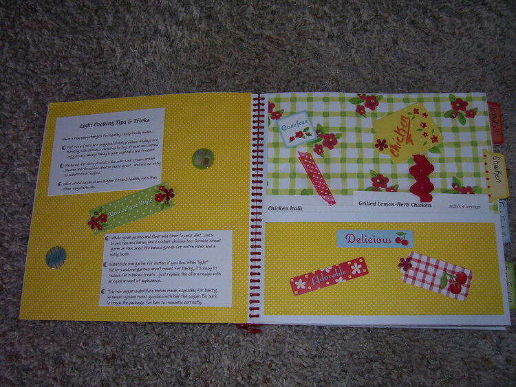 COOK BOOK 1st and 2nd Page