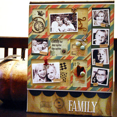 Family - Altered Canvas