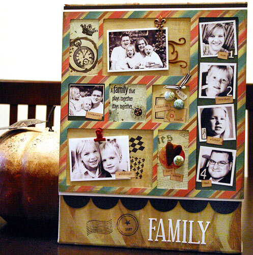 Family - Altered Canvas