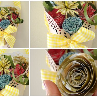 Paper Spring Bouquet of Flowers