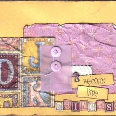 welcome little princess card *KFD*