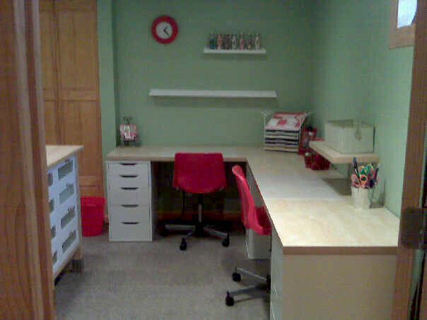 Scrapbook room re-do; Still a work in progress...