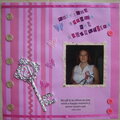 my first scrapbook page