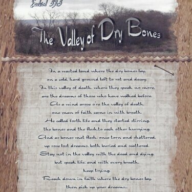 The Valley of Dry Bones