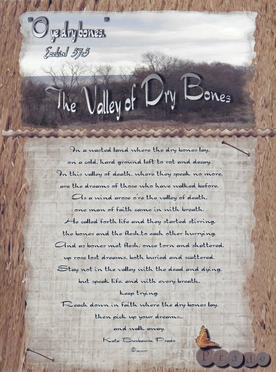 The Valley of Dry Bones