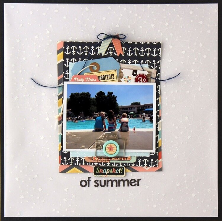 snapshot of summer *Cocoa Daisy August kit