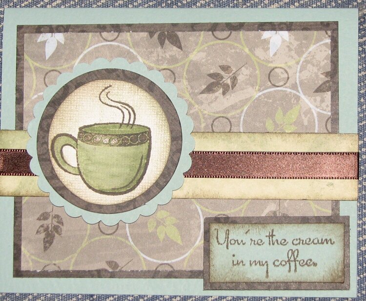 you&#039;re the cream in my coffee card