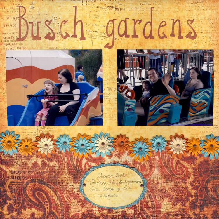 a trip to Busch gardens