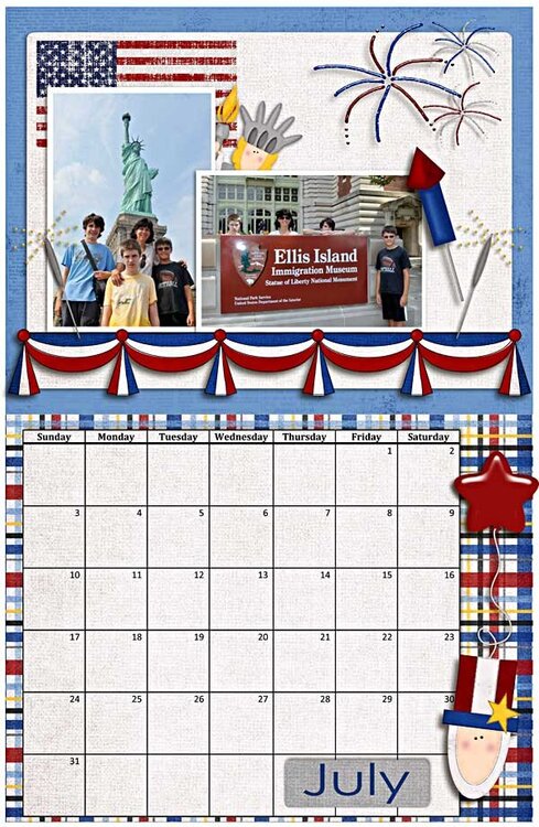 July 2011 Calendar