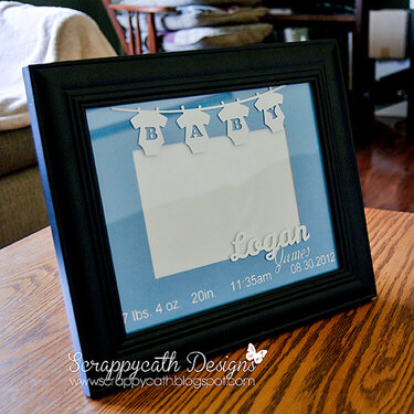 Baby Announcement Altered Frame