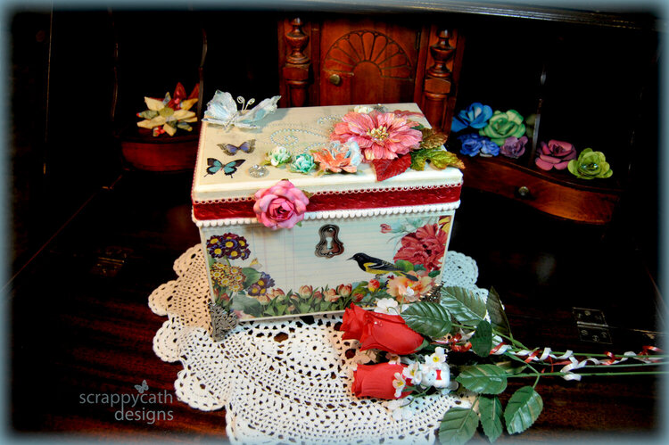 Birds and Butterflies Hybrid Vintage Altered Box