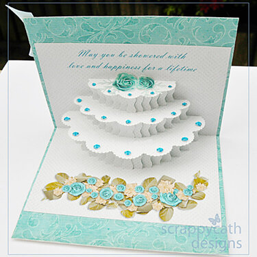 Pop-up Wedding Cake Card Hybrid