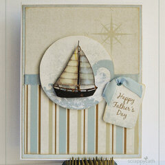 Father's Day Sailboat Hybrid Card