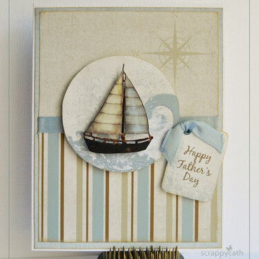 Father&#039;s Day Sailboat Hybrid Card