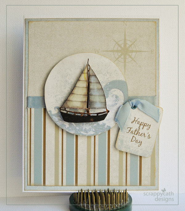 Father&#039;s Day Sailboat Hybrid Card