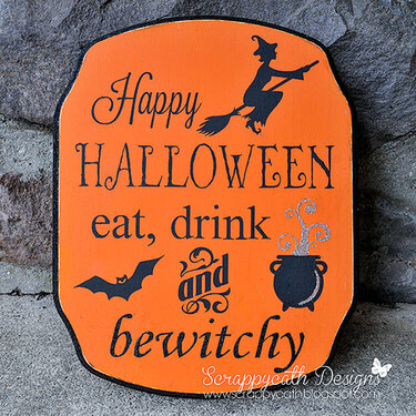 Halloween &quot;Bewitchy&quot; Sign
