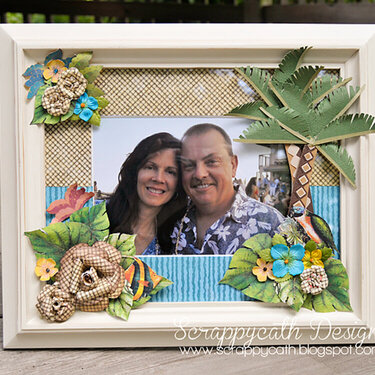 Tropical Altered Photo Frame