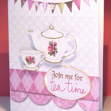 Join me for tea *hybrid card*
