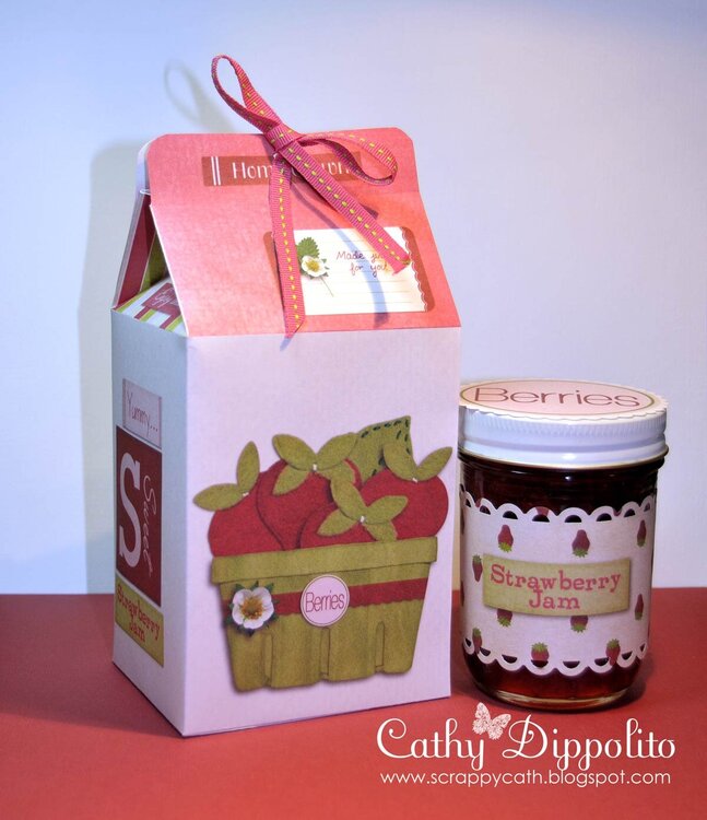 Milk Carton Berry Box &amp; Jar
