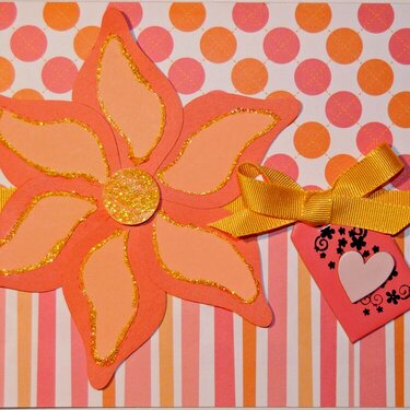 Orange Flower ~ All Occasion Card