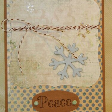 Peace Snowflake Card
