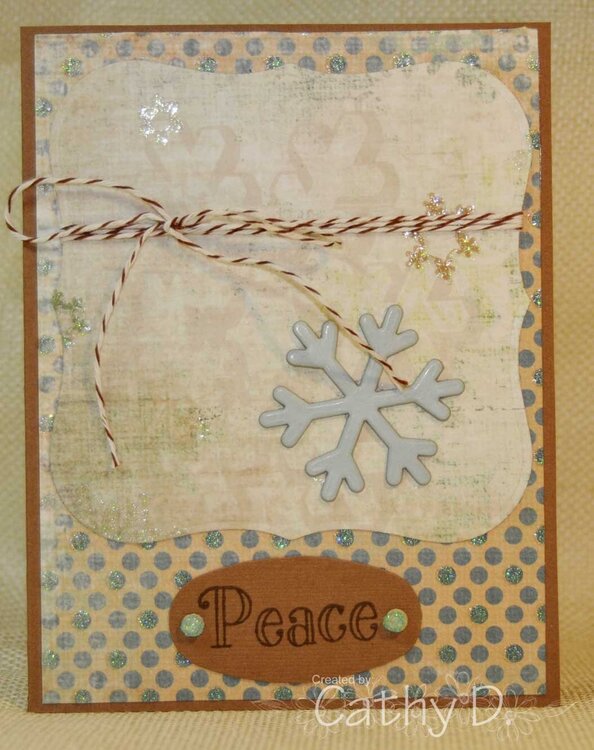 Peace Snowflake Card