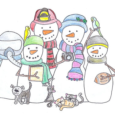 My snow family