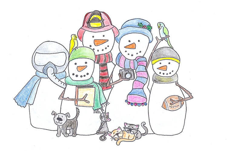 My snow family