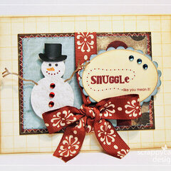 Hybrid Valentine Snuggle Snowman Card